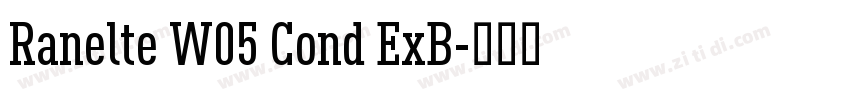 Ranelte W05 Cond ExB字体转换